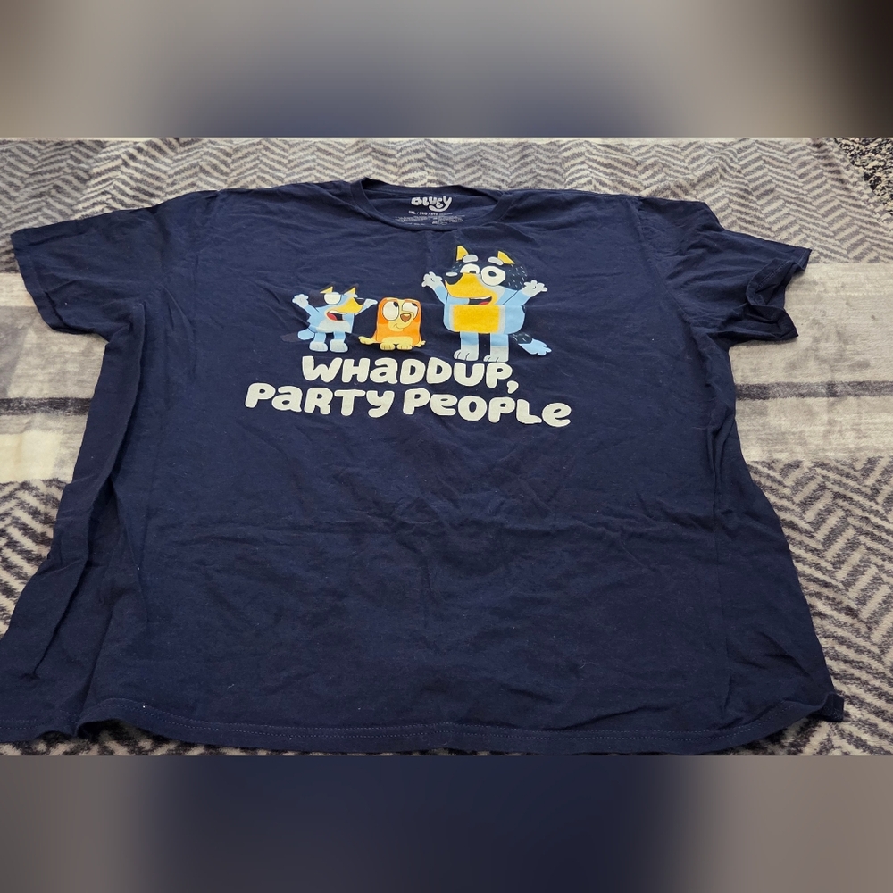 Navy Bluey Shirt - Whaddup Party People